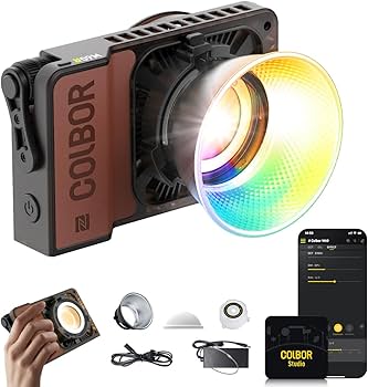 Amazon.com : COLBOR W60R RGB Video Light, 60W 2700-6500K Full