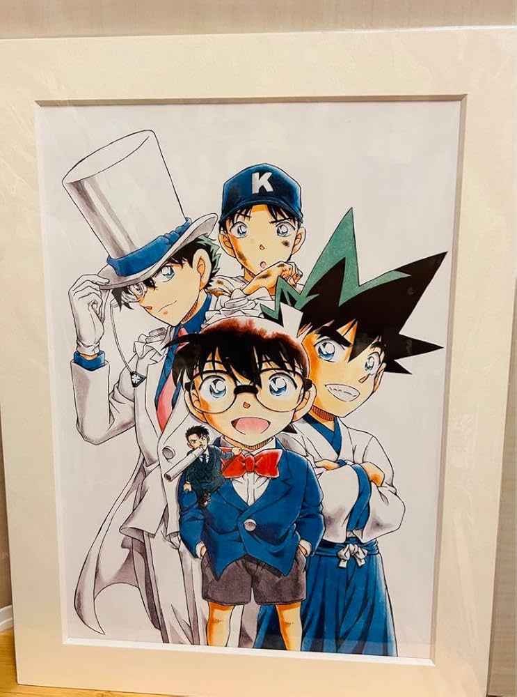 Amazon.co.jp: 複製原画 江戸川コナン 怪盗キッド 黒羽盗一 : ホビー