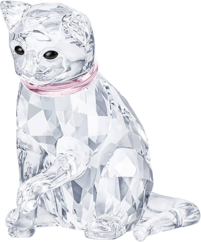 Amazon.co.jp: スワロフスキー 猫 母 置物 ライト マルチ ワンサイズ