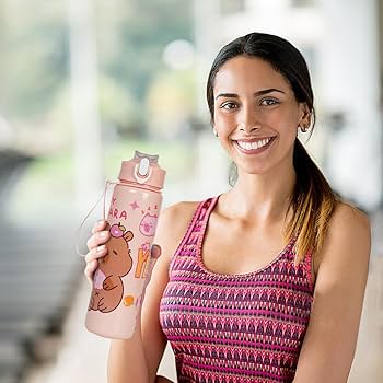 Amazon.co.jp: GETBSTOOP 700ml Capybaraかわいい水カップストローと