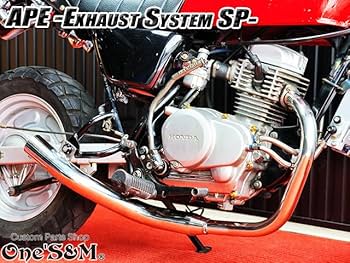 Amazon | W2-2 APE50 エイプ50 専用 マフラー 手曲げ ワンズ管SP