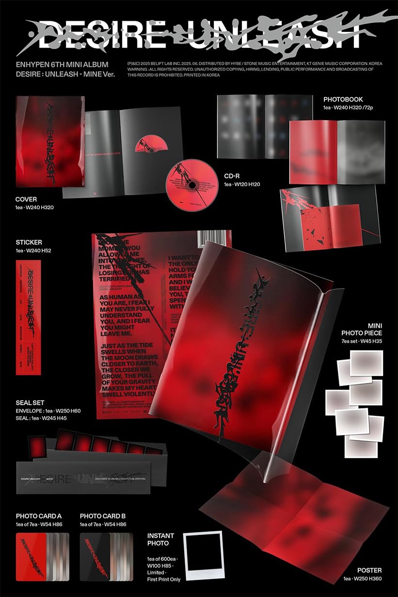 Amazon.co.jp: [3種セット] ENHYPEN - [DESIRE : UNLEASH] 6th mini