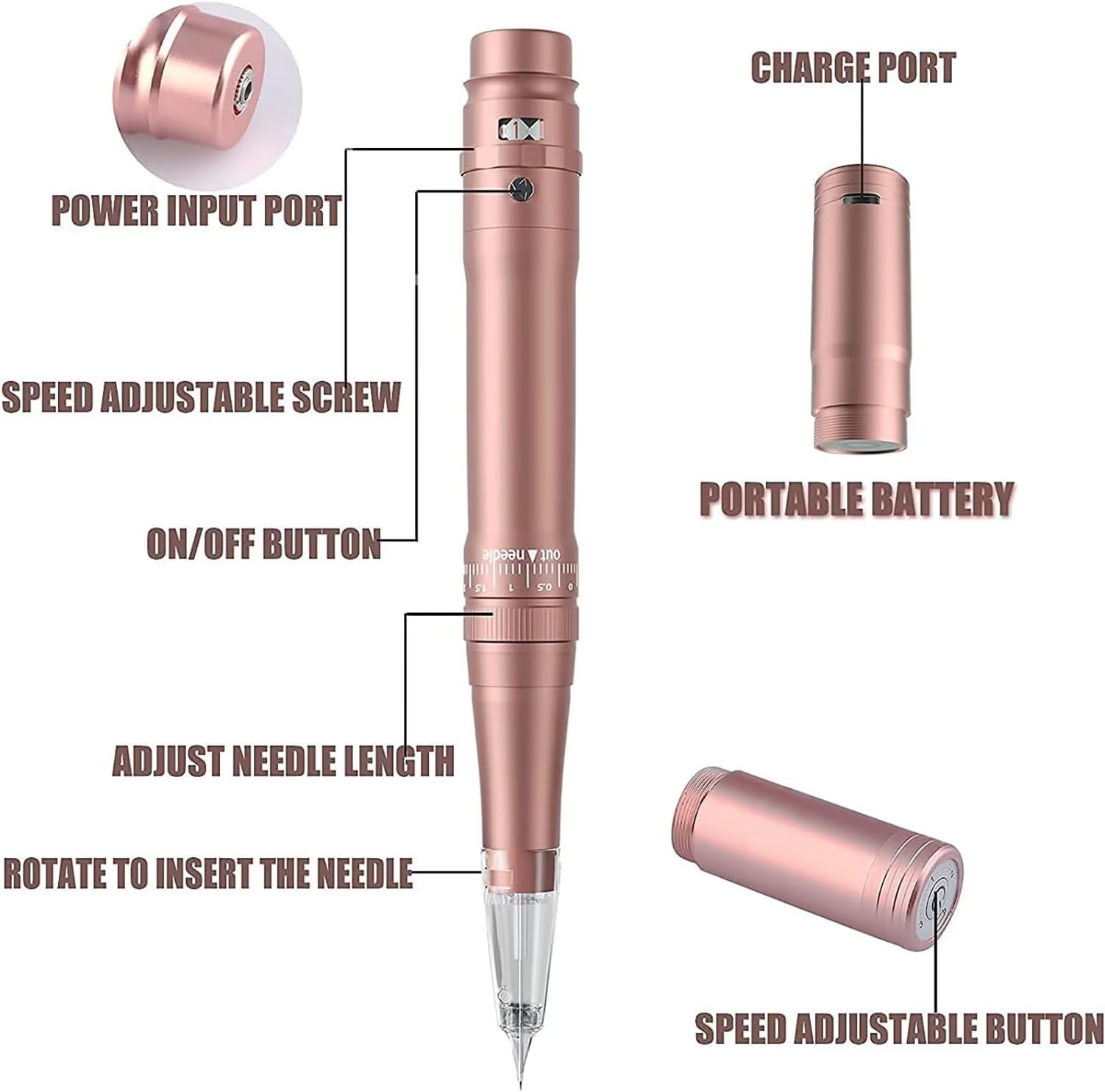 Amazon | アートメイク マシン ワイヤレス タトゥー眉毛マシン 眉毛