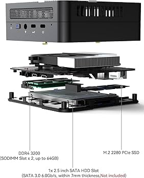 Amazon.com: MINISFORUM UM480 XT Mini PC AMD Ryzen 7 4800H(8C/16T