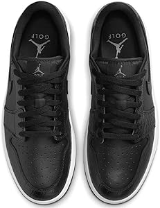 Amazon | Air Jordan 1 メンズ ロー ゴルフ ボルト ブラック | NIKE