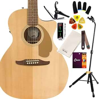 Amazon | Fender Newporter Player Natural ギター担当厳選 アコギ