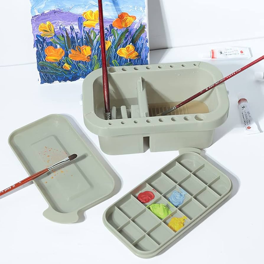 Amazon.co.jp: YTOPRO 筆洗バケツ 4in1 多機能 筆洗い 筆立て ブラシ