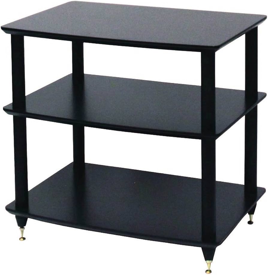 Amazon | Sound Magic HS03BB 艶消し黒棚板 黒支柱 オーディオラック