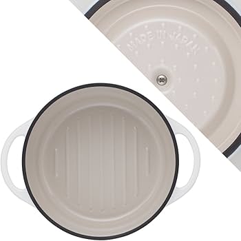 Amazon｜バーミキュラ 鋳物ホーロー鍋 18cm パールホワイト 無水調理