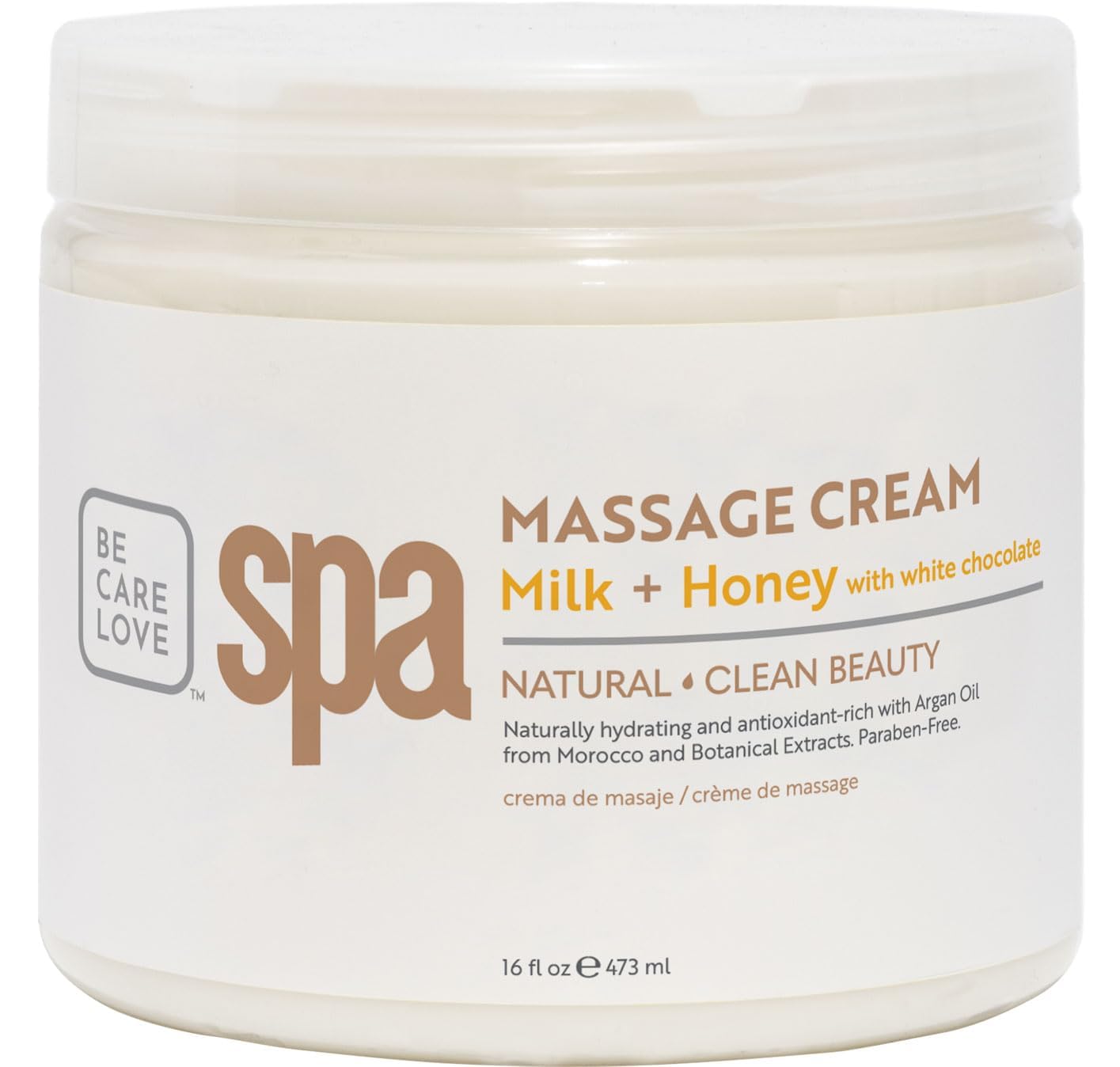 Amazon.com : BCL SPA Massage Cream Organic Milk & Honey with White
