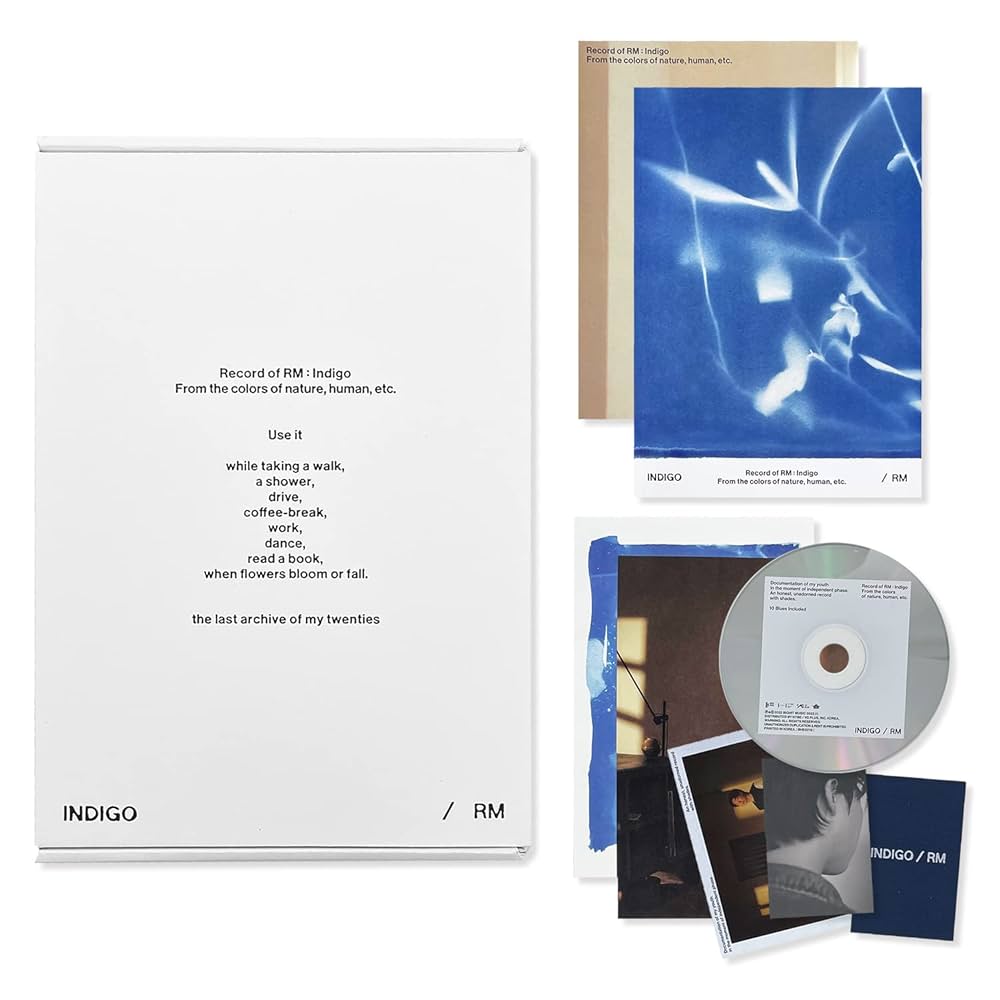 RM of BTS - [Indigo] (Book Edition) Outer Box + Book + CD +