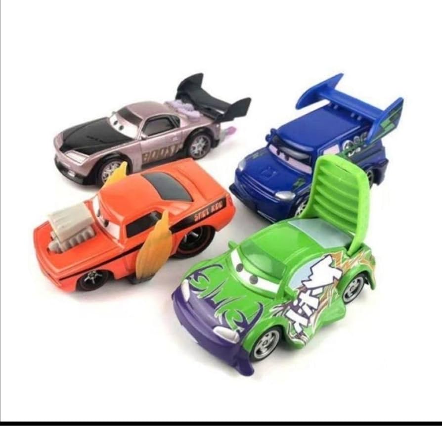 Amazon.co.jp: マテル カーズ 暴走族 暴走車 4台セット : おもちゃ