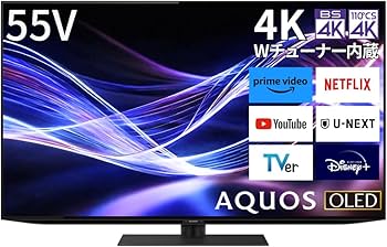 Amazon | シャープ 55V型 4K 有機EL テレビ AQUOS 4T-C55GQ3 Google TV