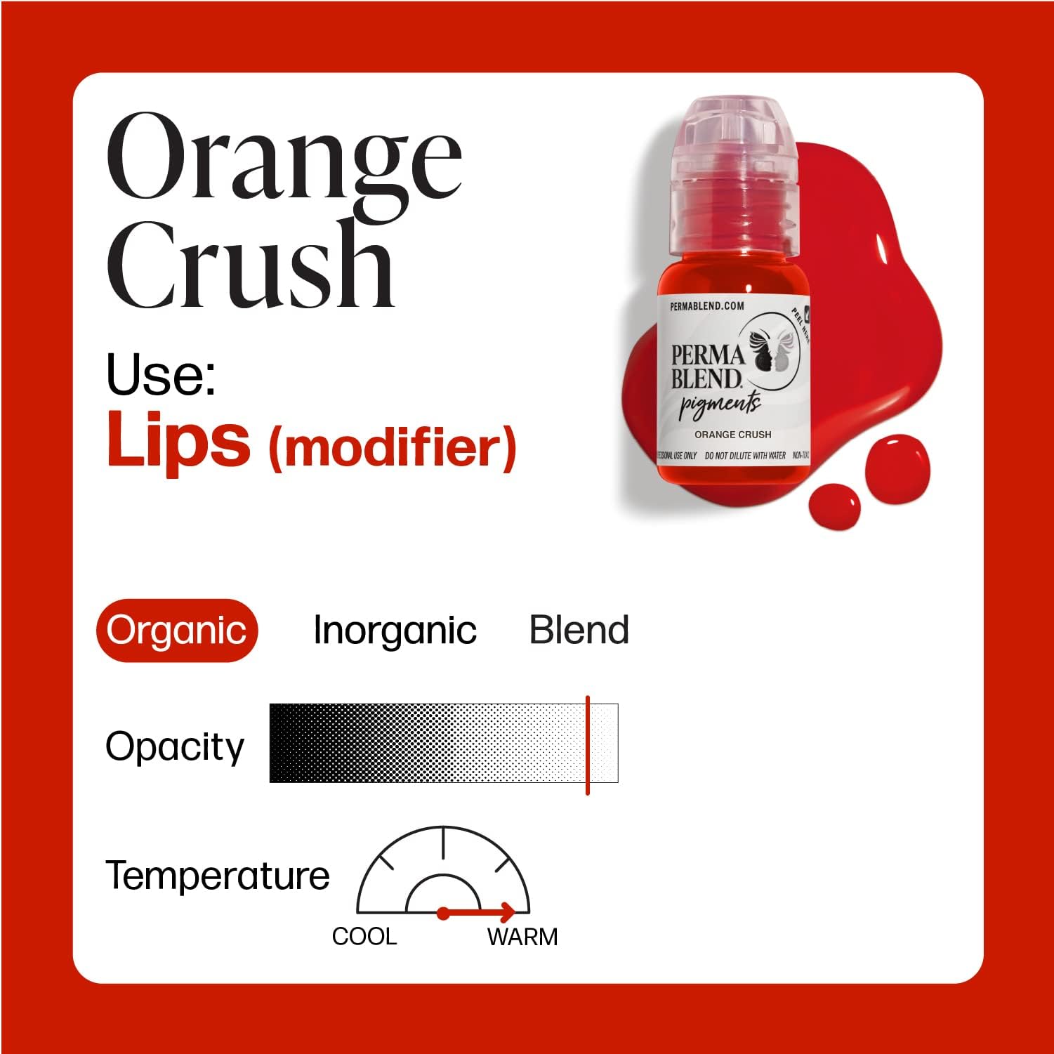 Amazon.com: Perma Blend - Orange Crush - Bright Orange Tattoo Ink