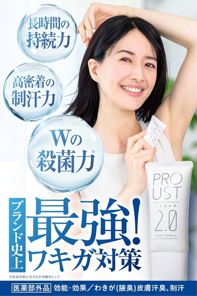 Amazon.co.jp: プルーストクリーム2【公式】ワキガ担当医共同開発