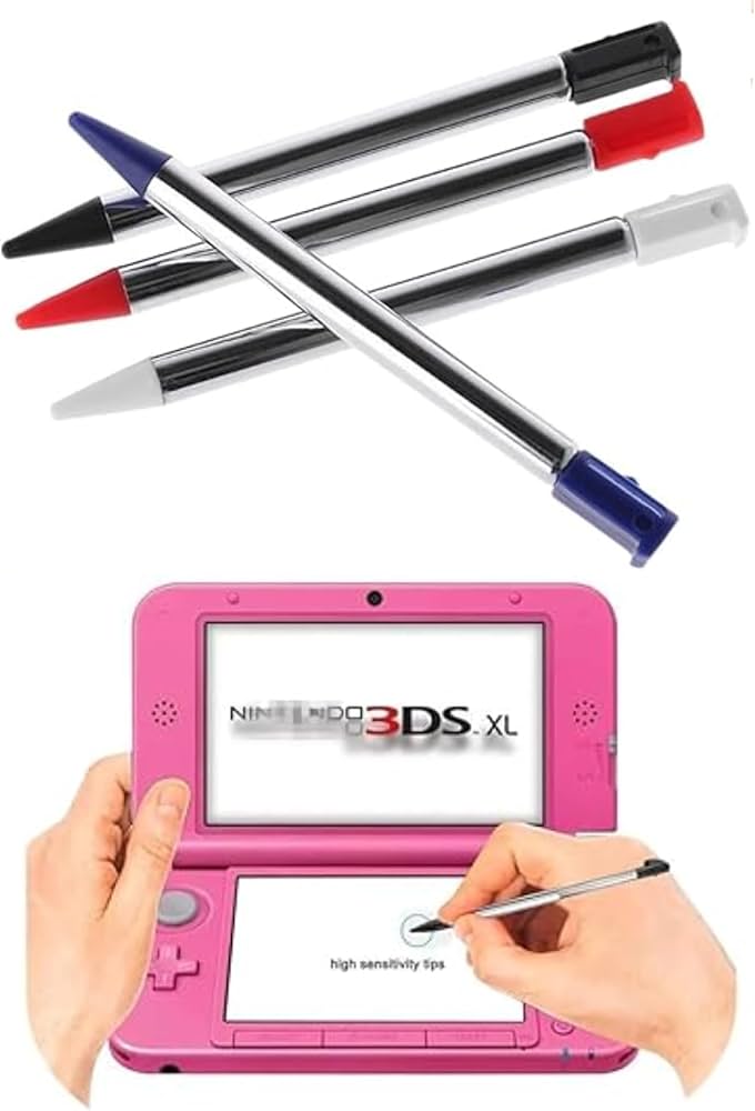 Amazon.co.jp: ニンテンドー3DS/3DSLL用 伸縮式タッチペン, 4色セット