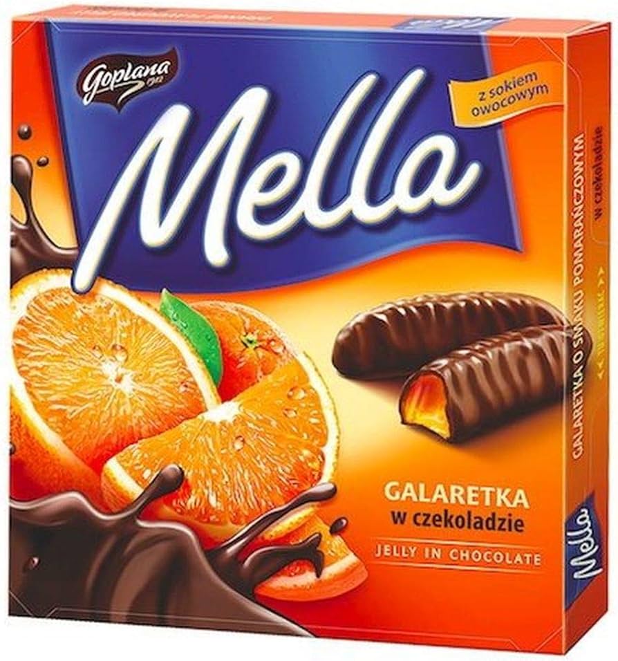 Amazon.com : Jutrzenka MELLA Cocolate Coated Orange Jelly, 6.7oz