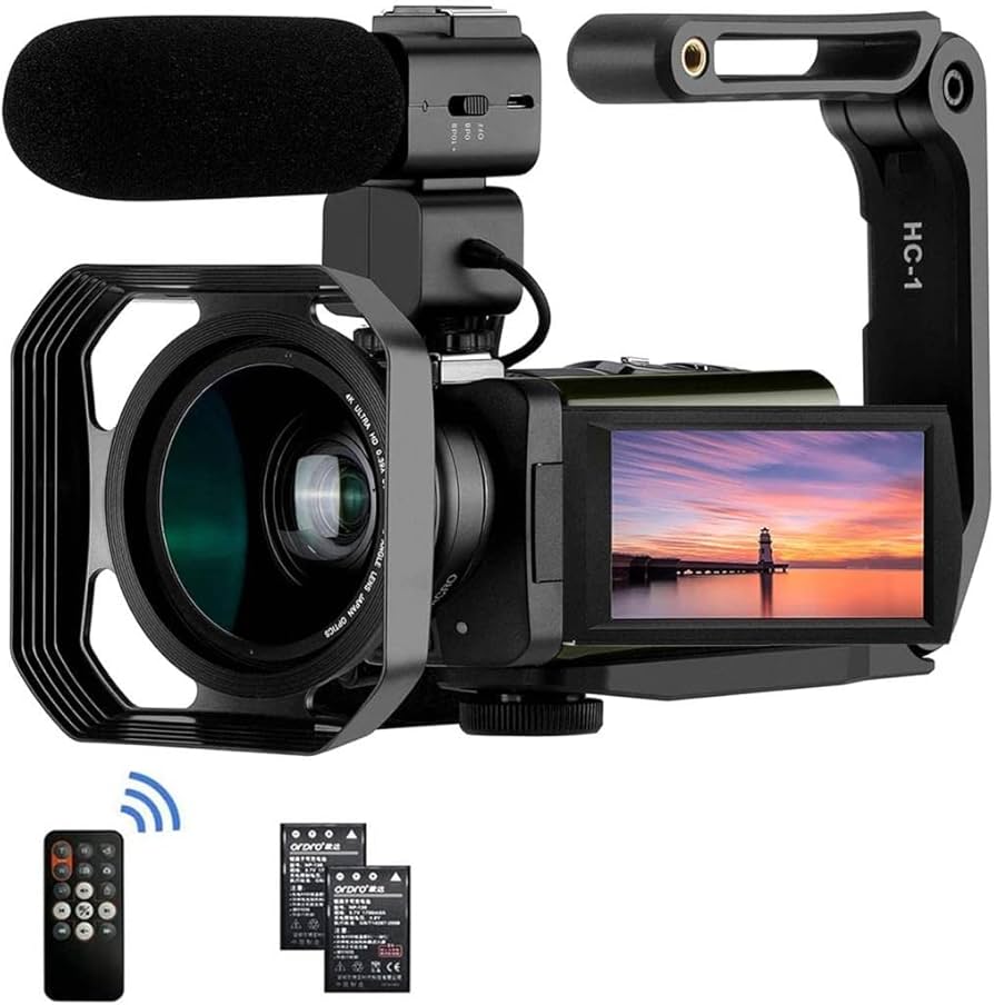 Amazon.com : ORDRO 4K Video Camera Camcorder, AX65 4K Ultra HD