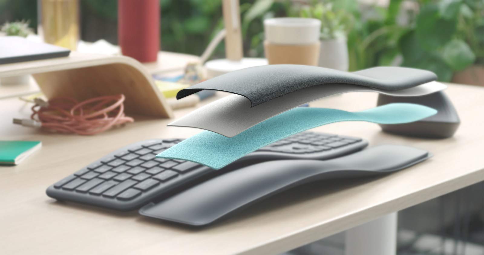 Amazon.co.jp：Logitech Ergo K860 Wireless Ergonomic Keyboard with