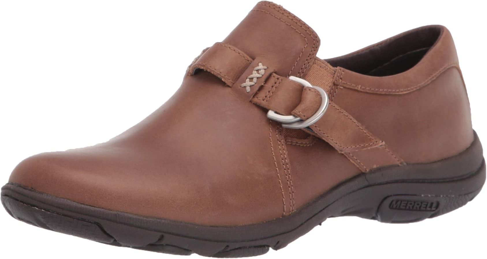 Amazon.com: Merrell Women's Dassie Stitch Buckle Loafer, Tobacco
