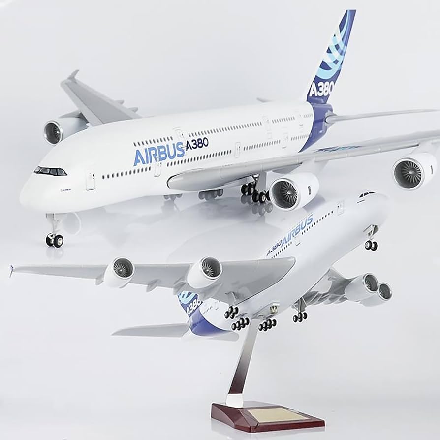 ④1/8着New エアバス A380 ディスプレイ模型完成品 Amazon | 1/500