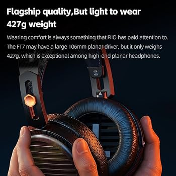 Amazon.com: FiiO FT7 Headphones Open-Back Planar 106mm Planar
