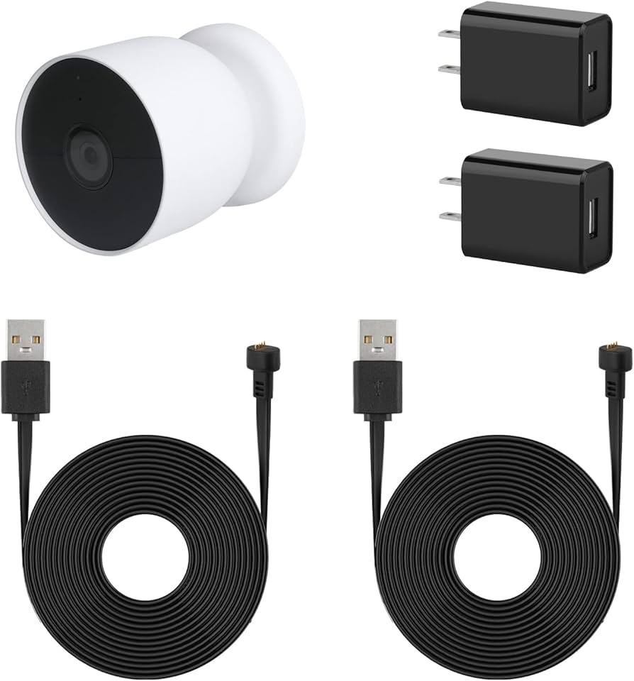 Amazon.com : 2Pack Power Adapter for Google Nest Cam (Battery