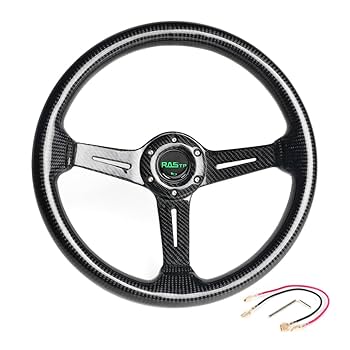 テールスライダーのアルミステアリングとフタバ用カーボンハンドル