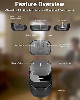Amazon.com: Cheerdots2 Touchpad Bluetooth Mouse with Presentation