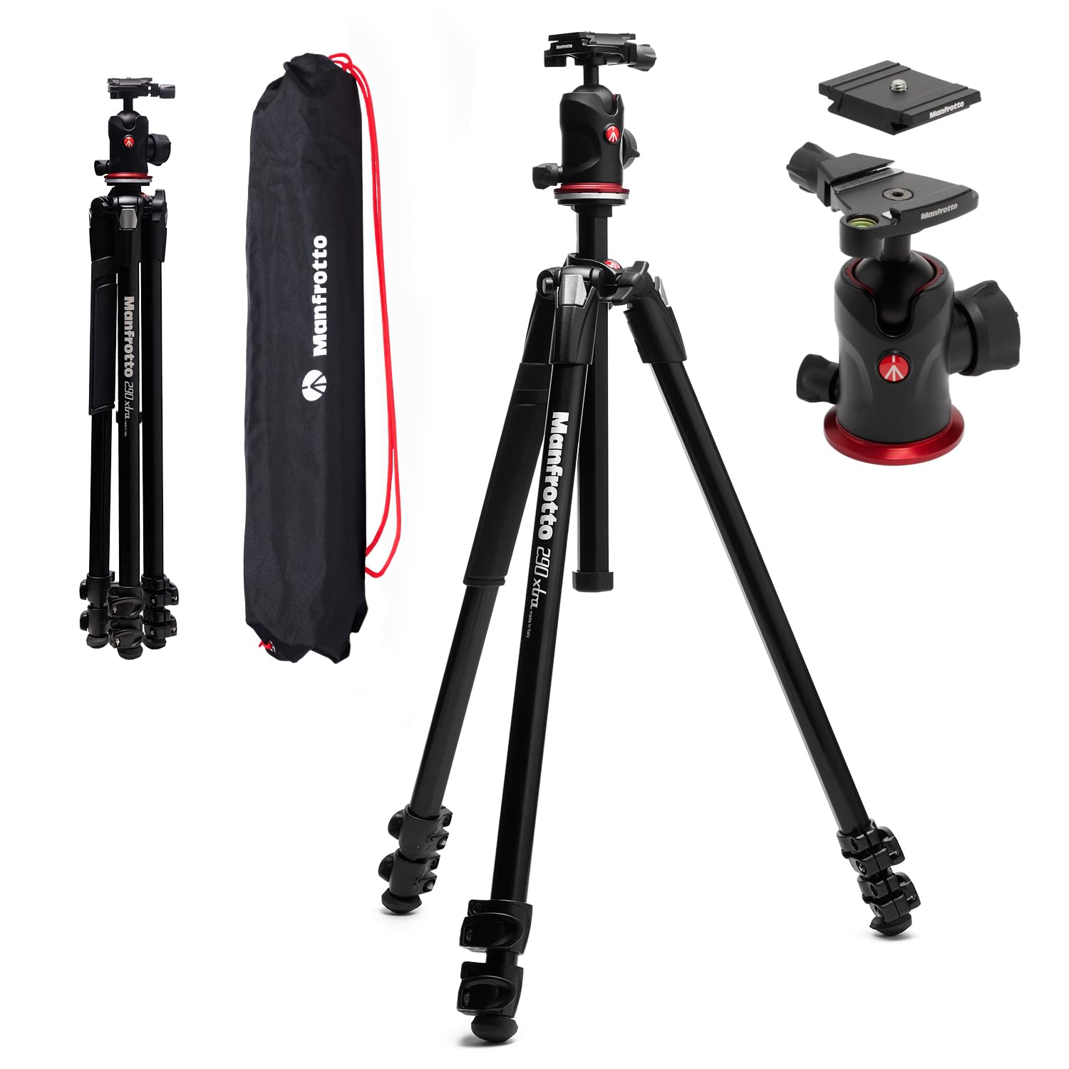Amazon.com : Manfrotto 290XTRA Aluminum Camera Tripod with 496