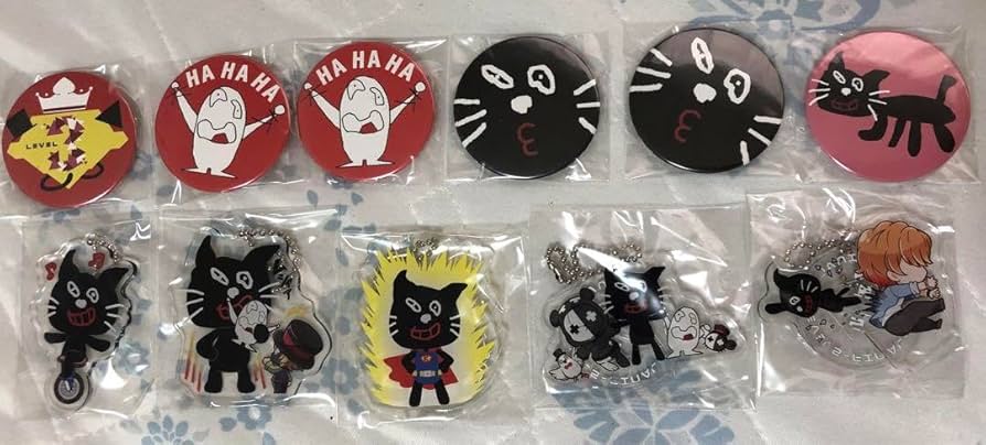 Amazon.co.jp: キヨ キヨ猫 グッズ纏め売り 缶バッジ アクキー
