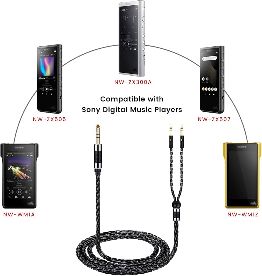 Amazon | weishan バランスケーブル 交換用 Hifiman Sundara、HE4XX