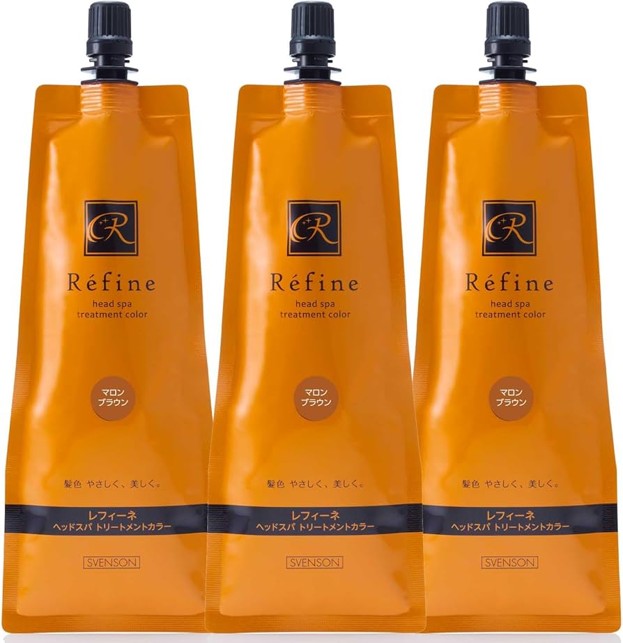 レフィーネ カラートリートメント ダークブラウン3本セット レフィーネ