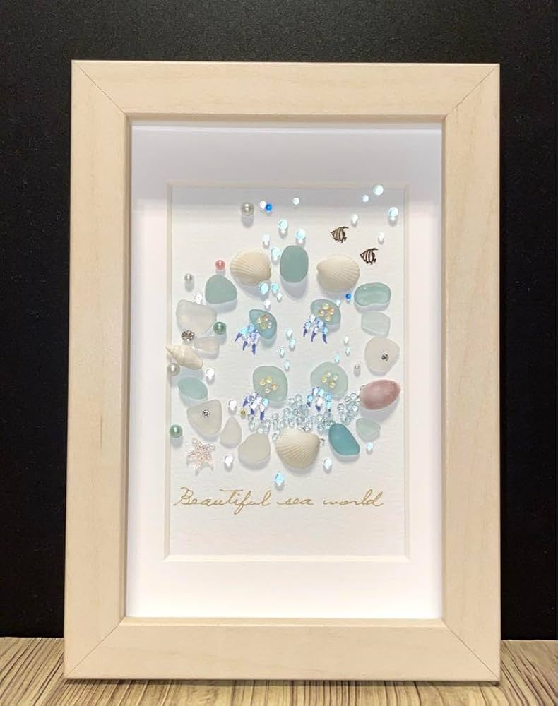 Amazon.co.jp: No. 099 美しい海の世界（3） クラゲ シーグラスアート