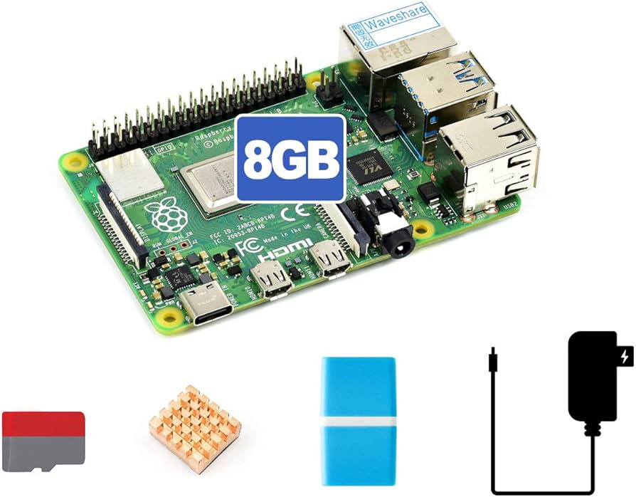 Amazon.com: waveshare Accessory Compatible with Raspberry Pi 4B