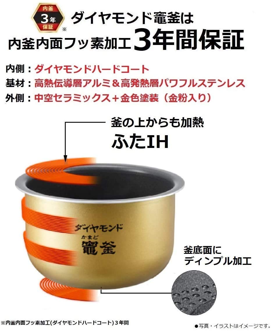 Amazon | パナソニック 炊飯器 3合 一人暮らし 可変圧力IH Wおどり炊き