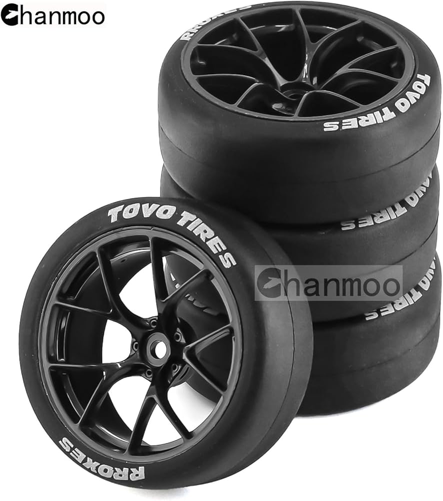 Amazon | Chanmoo 1/10 RC ドリフトタイヤとプラスチックホイール リム