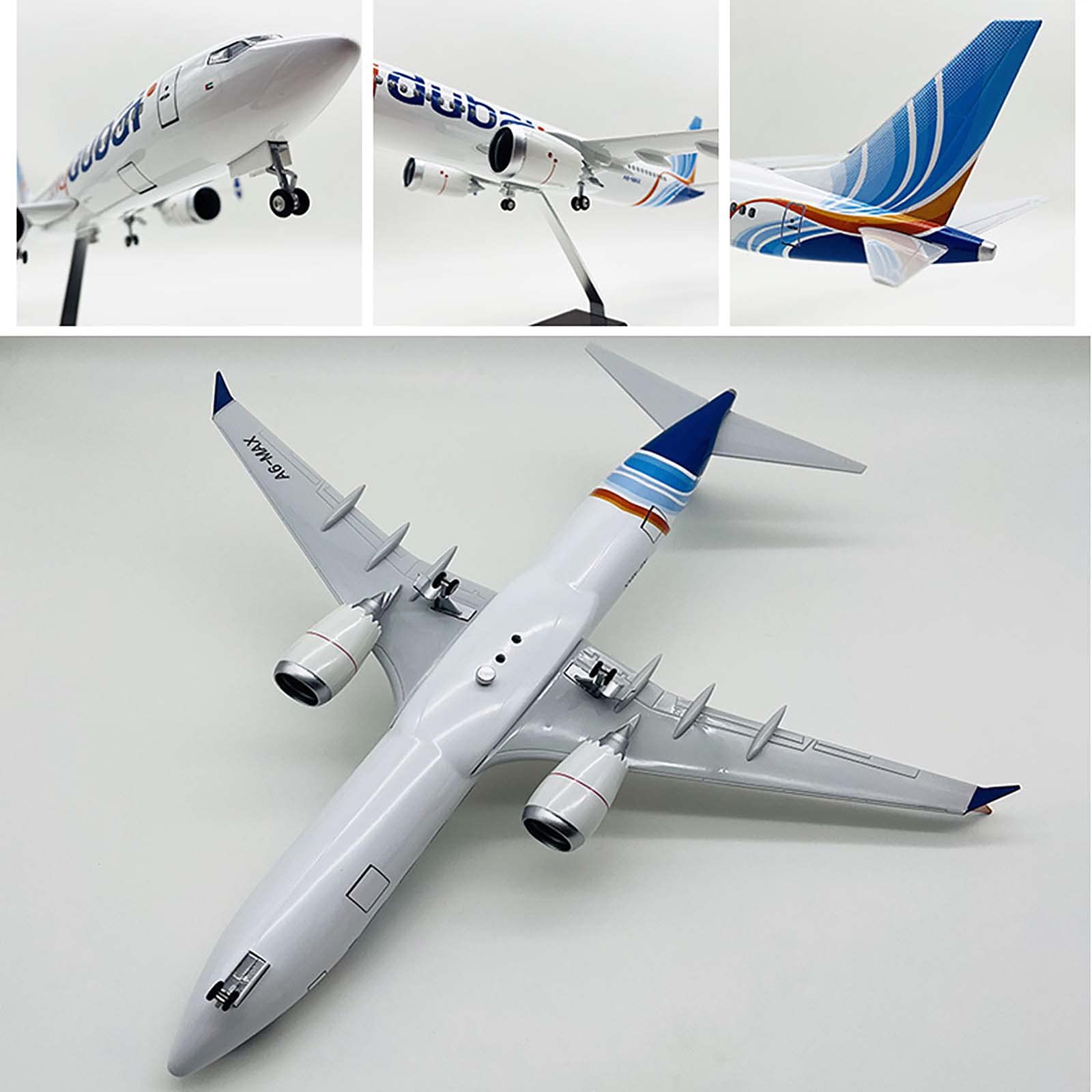 Amazon.co.jp: ドバイ航空航空機ボーイング737MAX 1/85 18.5インチ