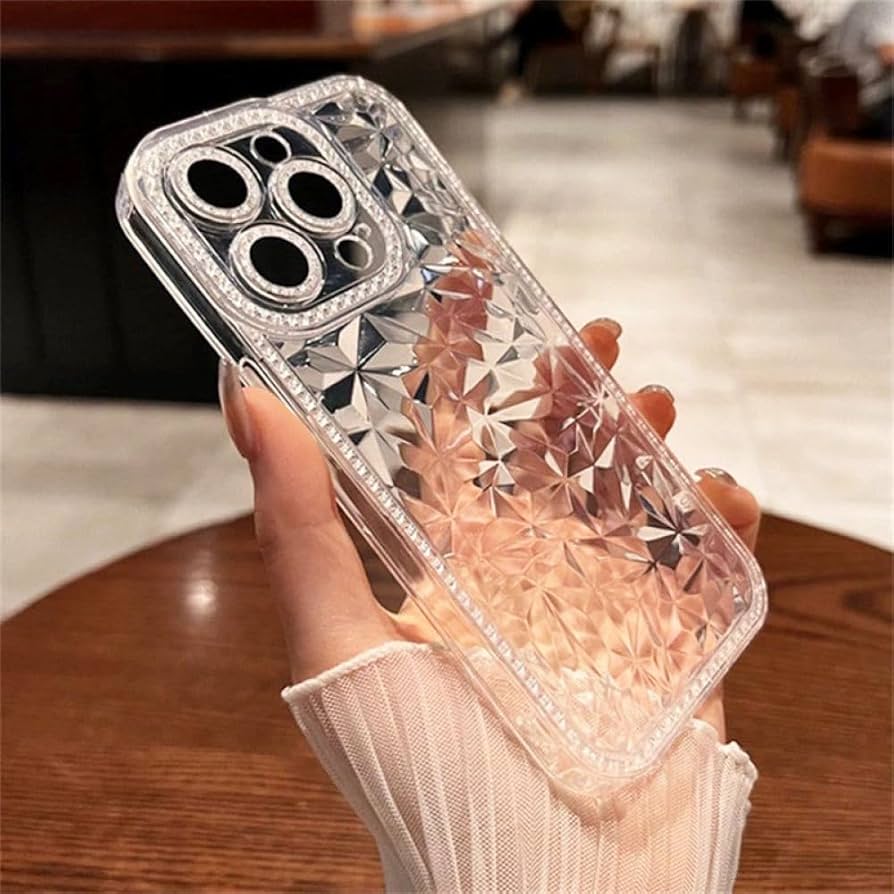 Amazon.co.jp: クリスタルグリッターダイヤモンドパターン電話ケース