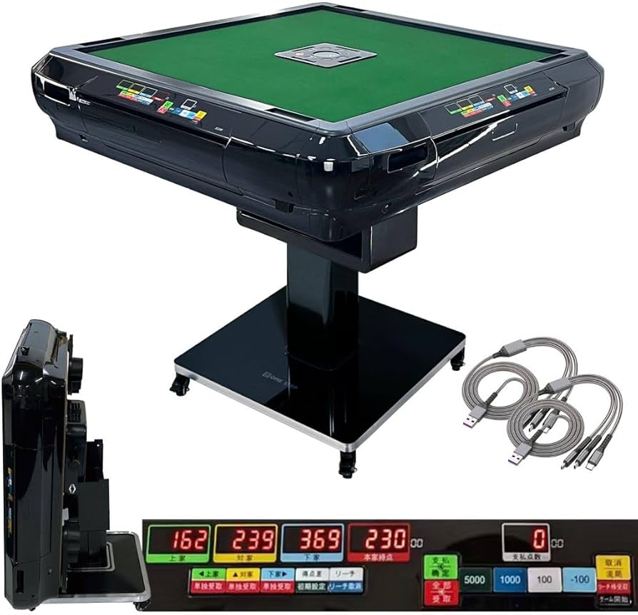 ONE STEP 全自動麻雀卓 麻雀卓 (アルミ脚 牌33mm, ゴールド) ONE STEP