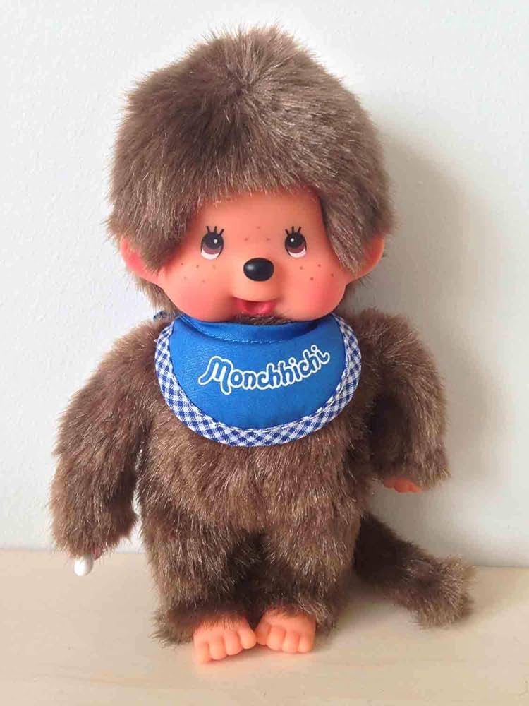 Amazon.com: Monchhichi 20cm Classic Boy (Blue) : Toys & Games