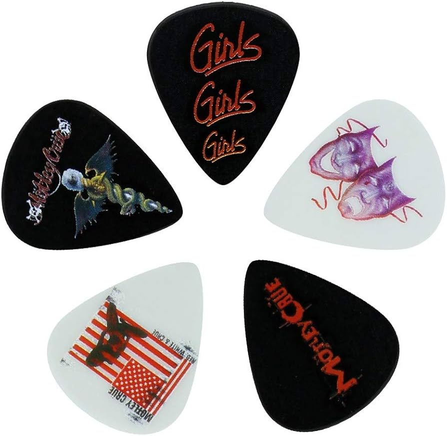 Amazon.com: Motley Crue Plectrum Pack: Red, White & Crue : Musical