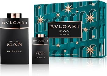 Amazon.com : BVLGARI 2 Piece Man In Black Eau De Perfume Set, 3.4