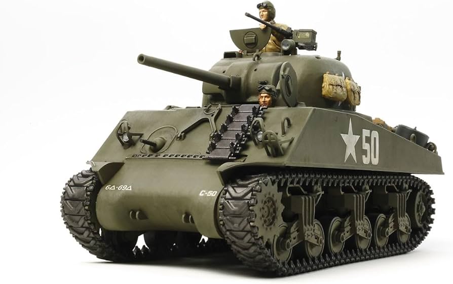 Amazon.com: U.S. Medium Tank M4A3 Sherman (w/Single Motor