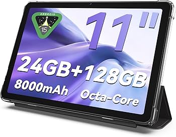 Amazon.com : Tablet 11 inch Android 15 Tablets, 24GB RAM + 128