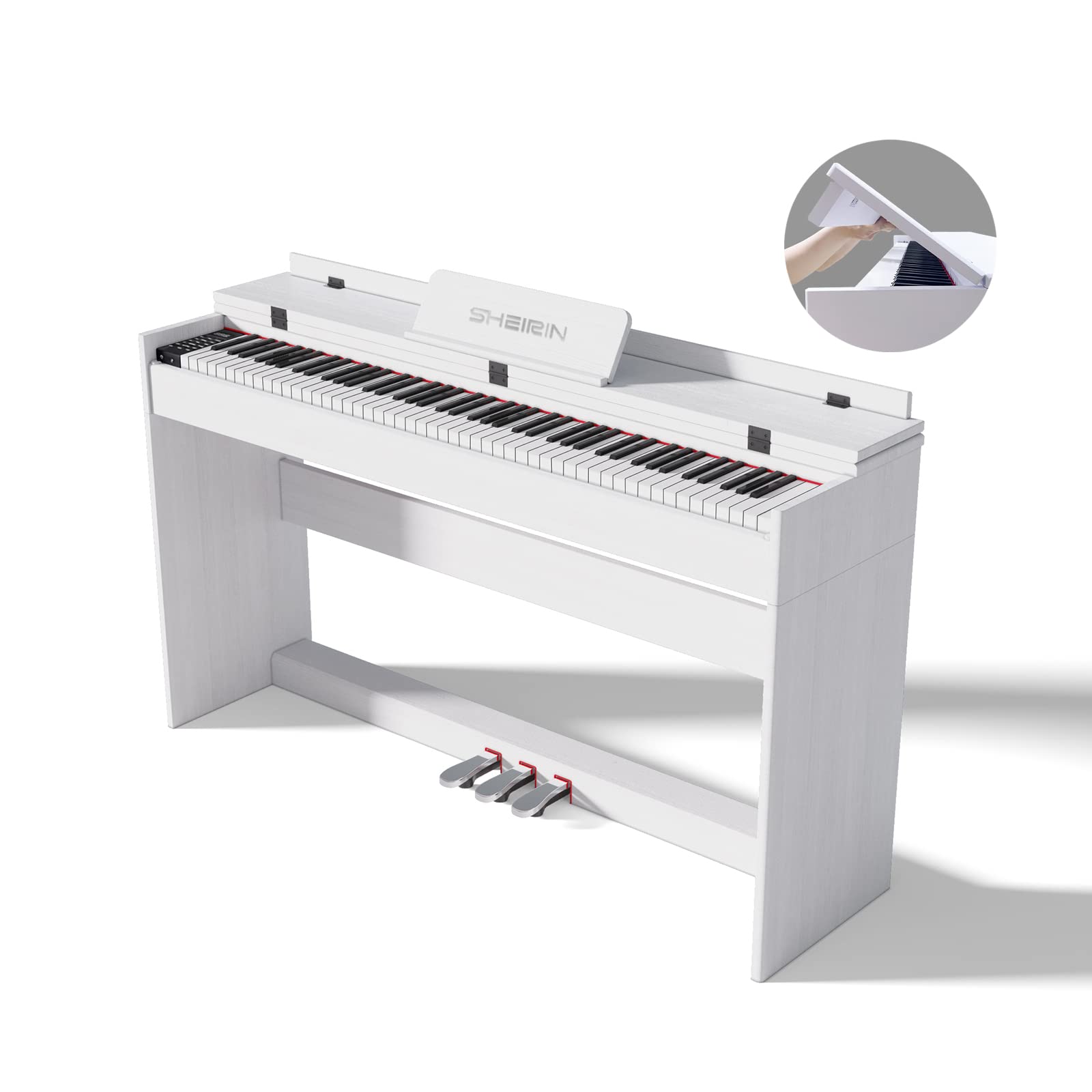 Amazon | SHEIRIN 電子ピアノ 88鍵盤 カバー 人気 スタンド ランキング