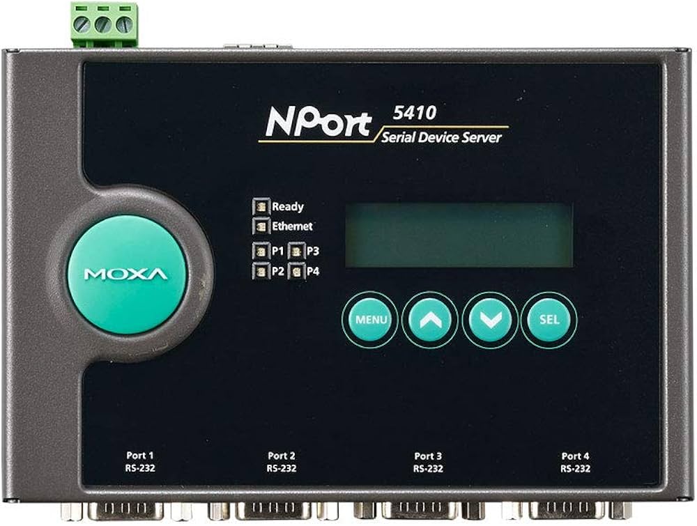 Amazon | MOXA 4ポート RS-232 シリアルデバイス・サーバ NPort 5410