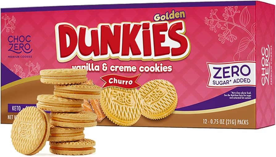 Amazon.com: ChocZero Churro Dunkies – Sugar Free Cinnamon Vanilla