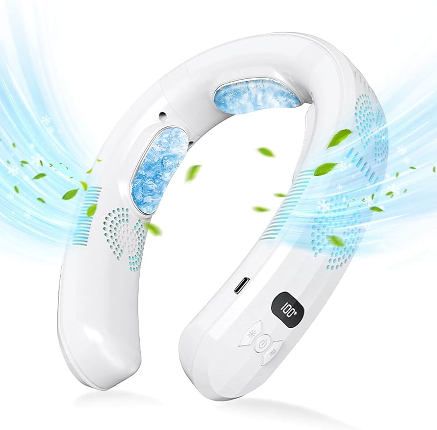 Amazon.co.jp: ネッククーラー 首掛け扇風機【上下出風・瞬間冷却