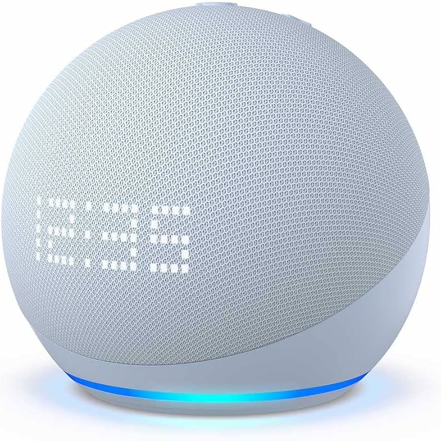 未開封】Echo Dot 第5世代 with clock 時計付 ホワイト echo Dot with